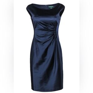 LAUREN RALPH LAUREN SATIN COCKTAIL DRESS size 14
